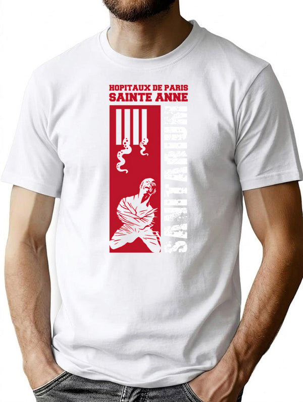 Sanitarium - Sainte Anne Hospitals - Cthulhu T-Shirt for Men & Women, T-Shirts Graphic Tee - White