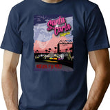 Santa Carla Broadwalk T-Shirt for Men & Women, T-Shirts Graphic Tee - Navy