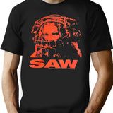 Saw Movie Bear Trap T-Shirt for Men & Women, T-Shirts Graphic Tee - Black