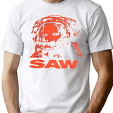 Saw Movie Bear Trap T-Shirt for Men & Women, T-Shirts Graphic Tee - White