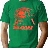 Saw Movie Bear Trap T-Shirt for Men & Women, T-Shirts Graphic Tee - Green
