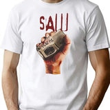 Saw Movie Soft T-Shirt for Men & Women, T-Shirts Graphic Tee - White