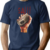 Saw Movie Soft T-Shirt for Men & Women, T-Shirts Graphic Tee - Navy