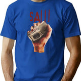 Saw Movie Soft T-Shirt for Men & Women, T-Shirts Graphic Tee - Blue