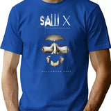 Saw X Halloween 2023 T-Shirt for Men & Women, T-Shirts Graphic Tee - Blue