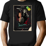 Scream 4 - Vhs Style T-Shirt for Men & Women, T-Shirts Graphic Tee - Black