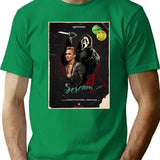 Scream 4 - Vhs Style T-Shirt for Men & Women, T-Shirts Graphic Tee - Green