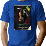 Scream 4 - Vhs Style T-Shirt for Men & Women, T-Shirts Graphic Tee - Blue