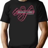 Scream Bradley Video T-Shirt for Men & Women, T-Shirts Graphic Tee - Black