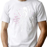 Scream Ghostface You Like Scary Movies Too Boyfriend Funny T-Shirt for Men & Women, T-Shirts Graphic Tee - White