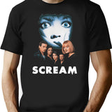 Scream Ghostface T-Shirt for Men & Women, T-Shirts Graphic Tee - Black