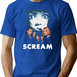 Scream Ghostface T-Shirt for Men & Women, T-Shirts Graphic Tee - Blue