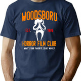 Scream Horror Film Club T-Shirt for Men & Women, T-Shirts Graphic Tee - Navy