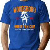 Scream Horror Film Club T-Shirt for Men & Women, T-Shirts Graphic Tee - Blue