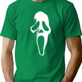 Scream Mask T-Shirt for Men & Women, T-Shirts Graphic Tee - Green