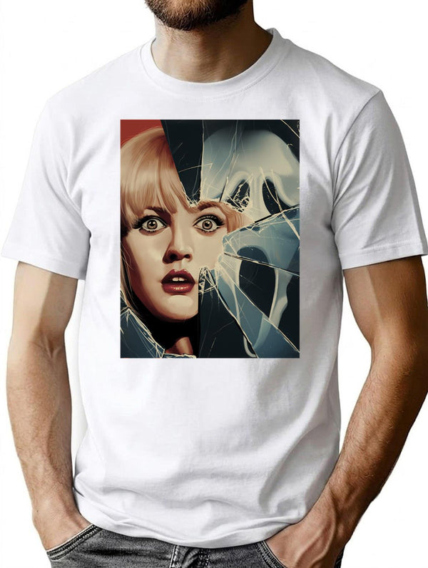 Scream Post T-Shirt for Men & Women, T-Shirts Graphic Tee - White