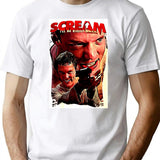 Scream Stu Picture Art T-Shirt for Men & Women, T-Shirts Graphic Tee - White
