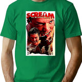 Scream Stu Picture Art T-Shirt for Men & Women, T-Shirts Graphic Tee - Green