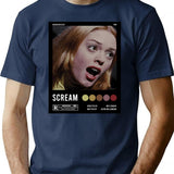 Scream Tatum Rose Mcgowan Aesthetic Poster T-Shirt for Men & Women, T-Shirts Graphic Tee - Navy