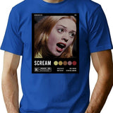 Scream Tatum Rose Mcgowan Aesthetic Poster T-Shirt for Men & Women, T-Shirts Graphic Tee - Blue
