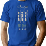 Scream Vhs T-Shirt for Men & Women, T-Shirts Graphic Tee - Blue