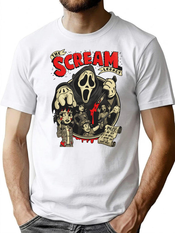 Scream Vi Reyro T-Shirt for Men & Women, T-Shirts Graphic Tee - White