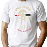 Scream Woodsboro Horror Movie Club T-Shirt for Men & Women, T-Shirts Graphic Tee - White
