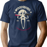 Scream Woodsboro Horror Movie Club T-Shirt for Men & Women, T-Shirts Graphic Tee - Navy