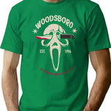 Scream Woodsboro Horror Movie Club T-Shirt for Men & Women, T-Shirts Graphic Tee - Green
