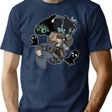 Sebastian Solace T-Shirt for Men & Women, T-Shirts Graphic Tee - Navy