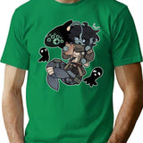 Sebastian Solace T-Shirt for Men & Women, T-Shirts Graphic Tee - Green