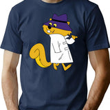 Secret Squirrel Minimalist Graphic T-Shirt - Unisex Streetwear Tee - Navy