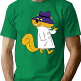 Secret Squirrel Minimalist Graphic T-Shirt - Unisex Streetwear Tee - Green