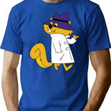 Secret Squirrel Minimalist Graphic T-Shirt - Unisex Streetwear Tee - Blue