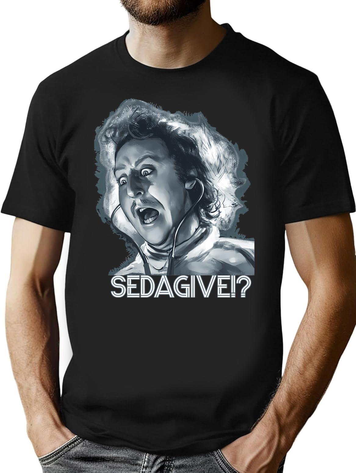 Sedagive Minimalist Graphic T-Shirt - Unisex Streetwear Tee - Black