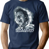 Sedagive Minimalist Graphic T-Shirt - Unisex Streetwear Tee - Navy