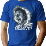 Sedagive Minimalist Graphic T-Shirt - Unisex Streetwear Tee - Blue