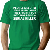 Serial Killer T-Shirt for Men & Women, T-Shirts Graphic Tee - Green