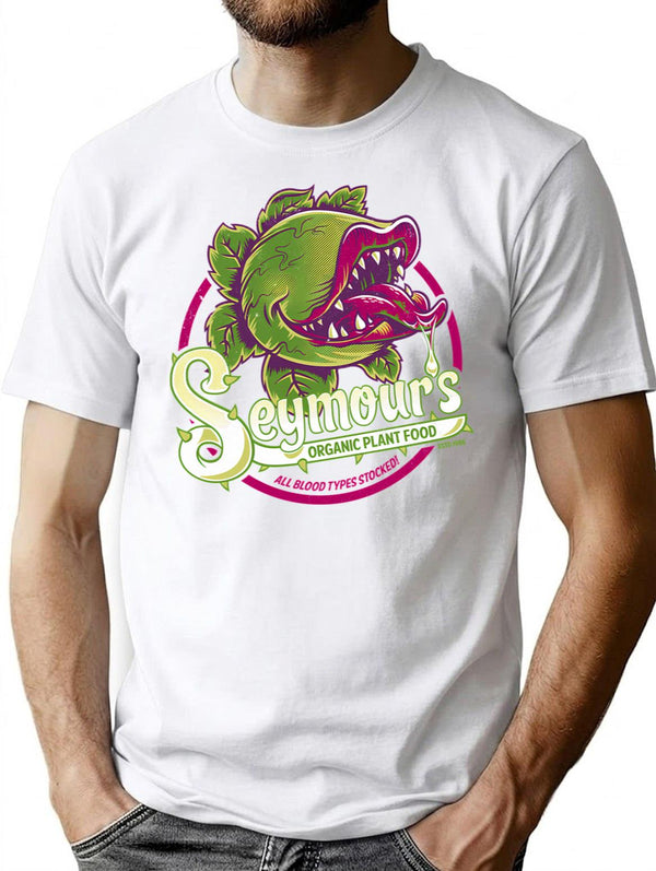 Seymour'S Organic Plant Food - Musical Theatre - Vintage - Cult Movie T-Shirt for Men & Women, T-Shirts Graphic Tee - White