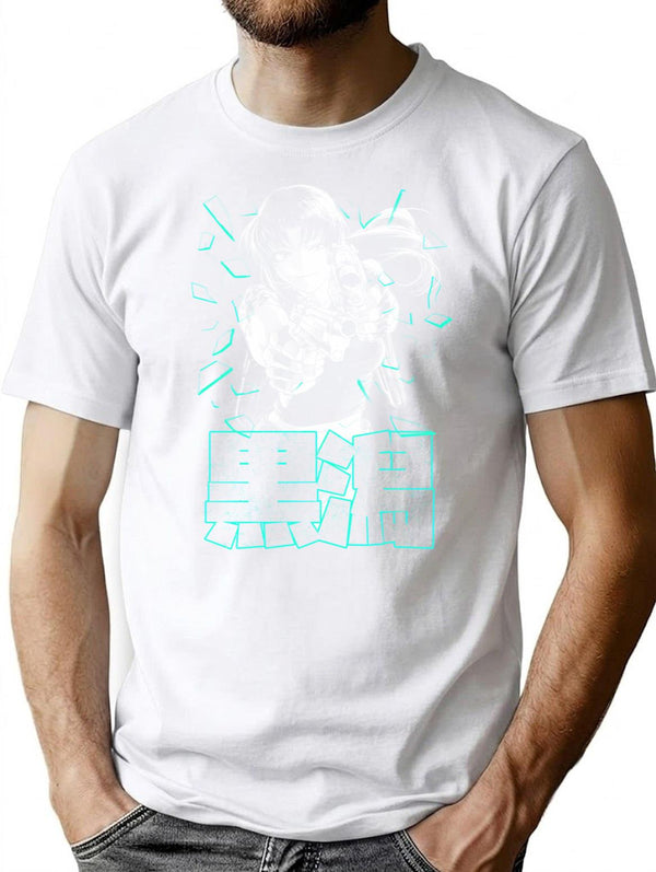 Shattered Revy (White) T-Shirt for Men & Women, T-Shirts Graphic Tee - White