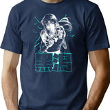 Shattered Revy (White) T-Shirt for Men & Women, T-Shirts Graphic Tee - Navy