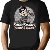 Shop Smart T-Shirt for Men & Women, T-Shirts Graphic Tee - Black