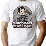 Shop Smart T-Shirt for Men & Women, T-Shirts Graphic Tee - White