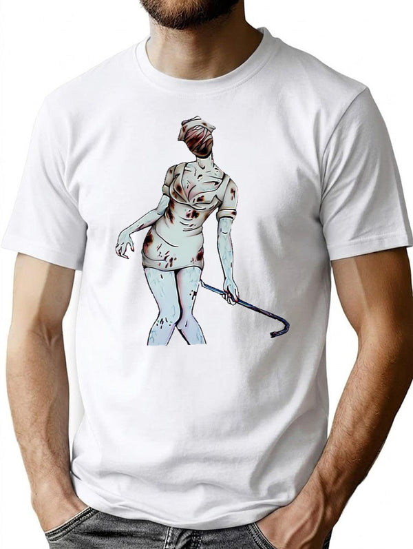 Silent Hill Nurse T-Shirt for Men & Women, T-Shirts Graphic Tee - White