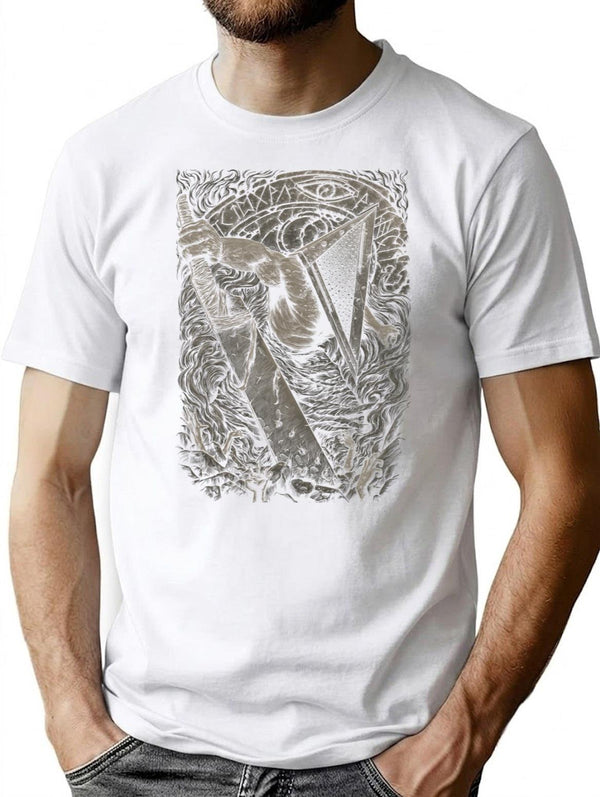 Silent Hill - Pyramid Head T-Shirt for Men & Women, T-Shirts Graphic Tee - White
