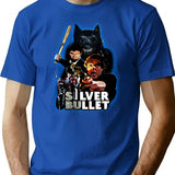 Silver Bullet T-Shirt for Men & Women, T-Shirts Graphic Tee - Blue