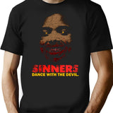 Sinners T-Shirt for Men & Women, T-Shirts Graphic Tee - Black