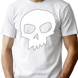 Skull Sid T-Shirt for Men & Women, T-Shirts Graphic Tee - White