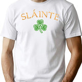 Slainte T-Shirt Minimalist Graphic T-Shirt - Unisex Streetwear Tee - White