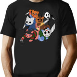 Slasher Kitties (Group Of 6) T-Shirt for Men & Women, T-Shirts Graphic Tee - Black